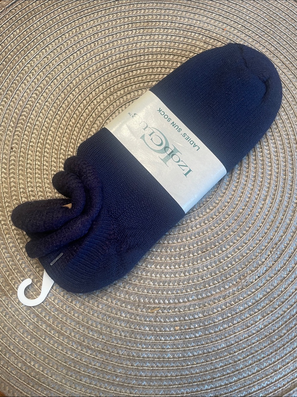 Vintage Izod Club Ladies Sun Socks Navy blue